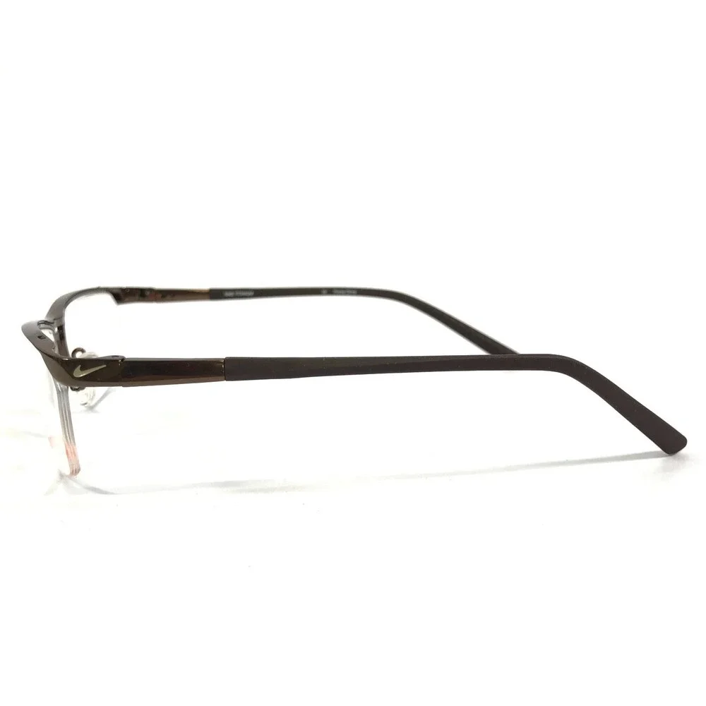 Nike Eyeglasses Frames 6044/1 205 Dark Cinder Rectangle Titanium 53-15-140